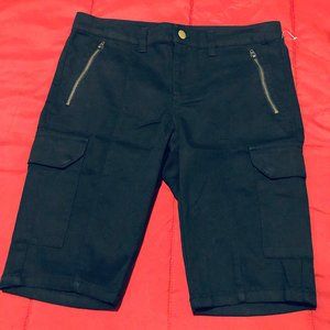 Black Cargo Shorts - Size 6 (NWOT)